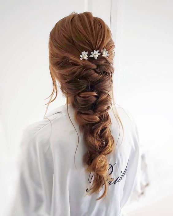 wedding guest hair look inspired mermaid braids