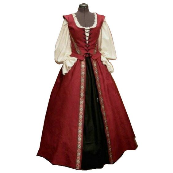 17 Century Gothic Cosplay Dress