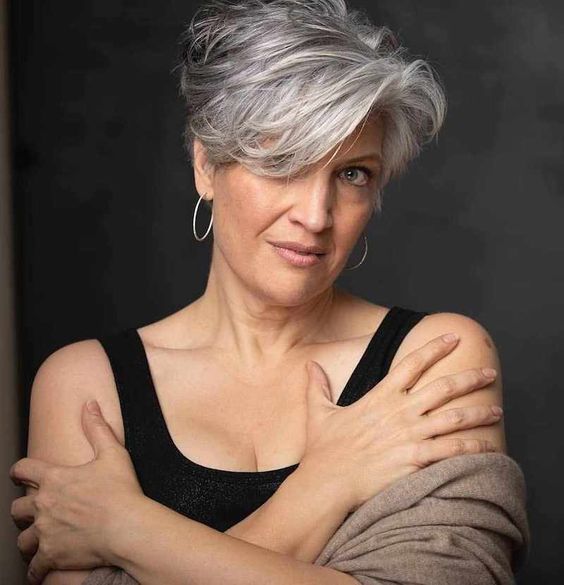 The Grey Pixie-Inspired Haircut