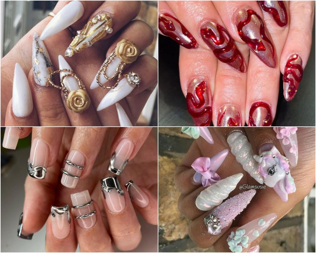 Excellent nail designs from nail salon Fusion Nails & Beauty Spa Petaluma,  CA 94954
