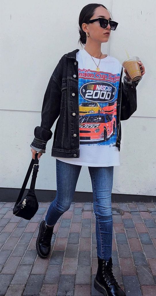 a woman wearing a street style outfit