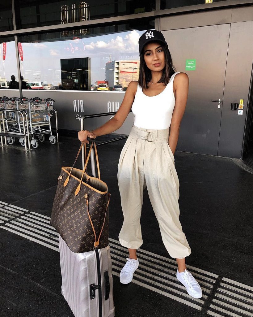 sporty look for airport