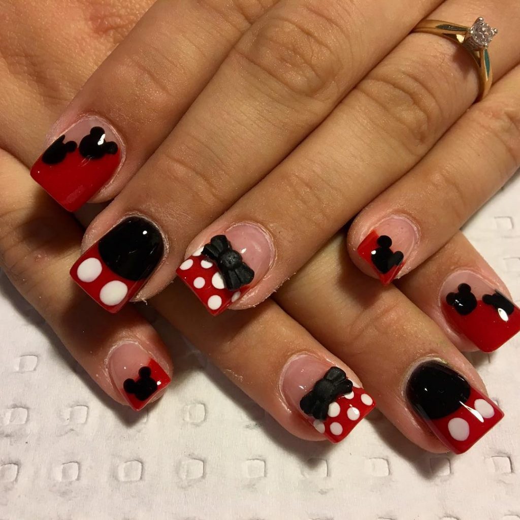 Mickey Mouse-themed Nails