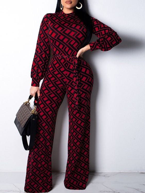 Red and Black Jumpsuit