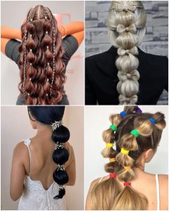 bubble braid hairstyles
